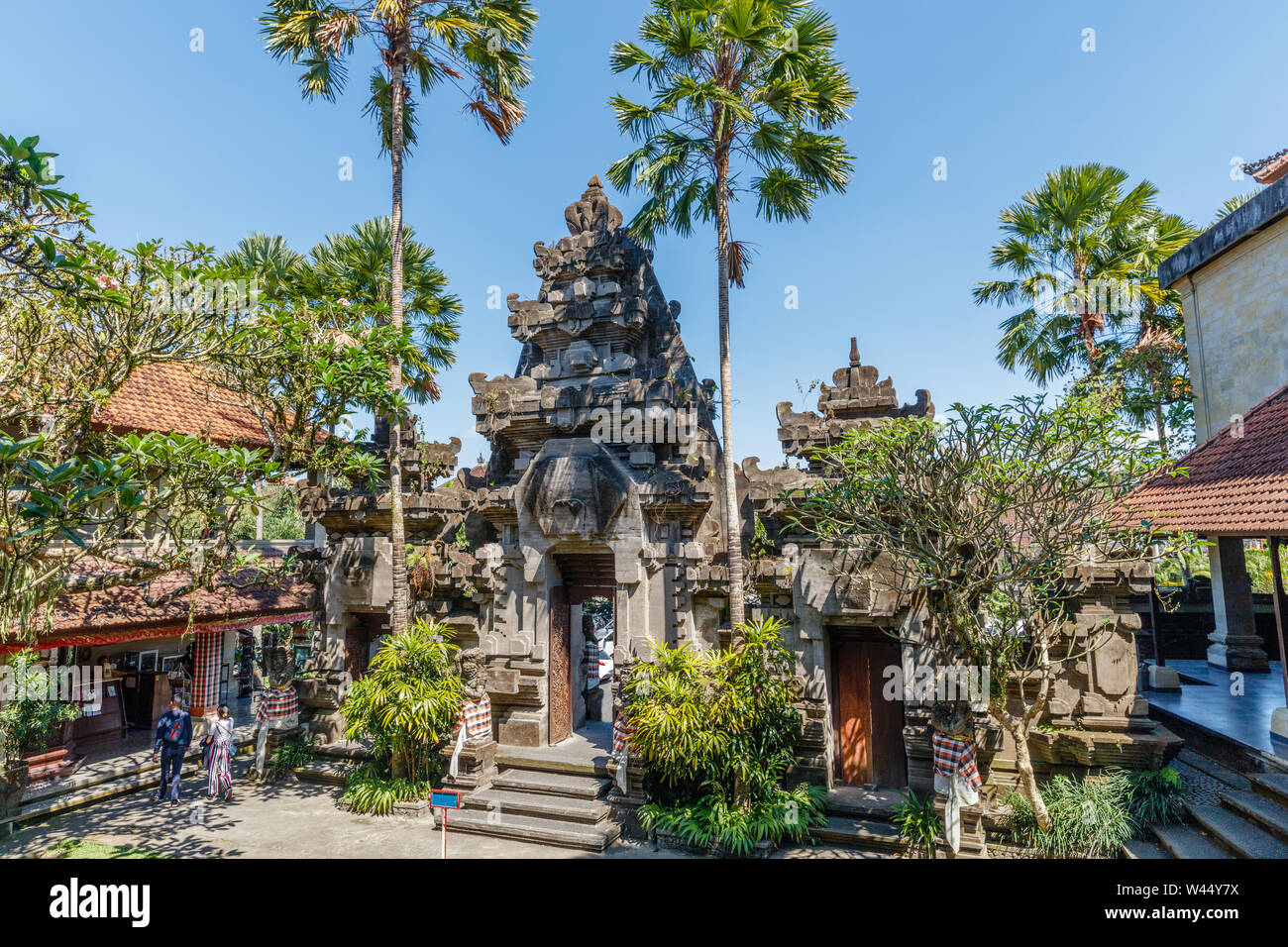 Entrance gate of art museum Puri Lukisan in Ubud, Bali, Indonesia. Stock Photo