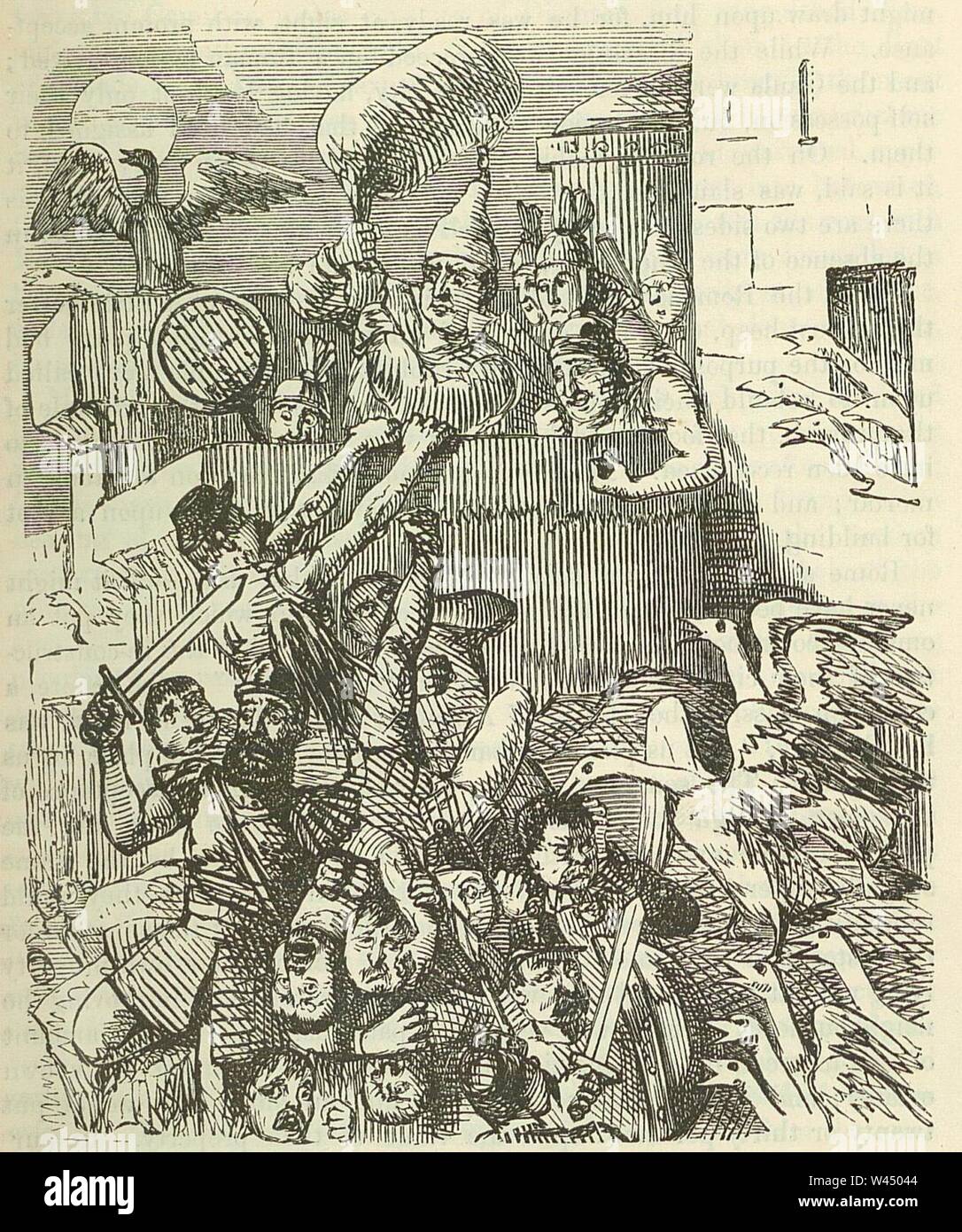 Comic History of Rome p 093 The Citadel saved by the cackling of the ...