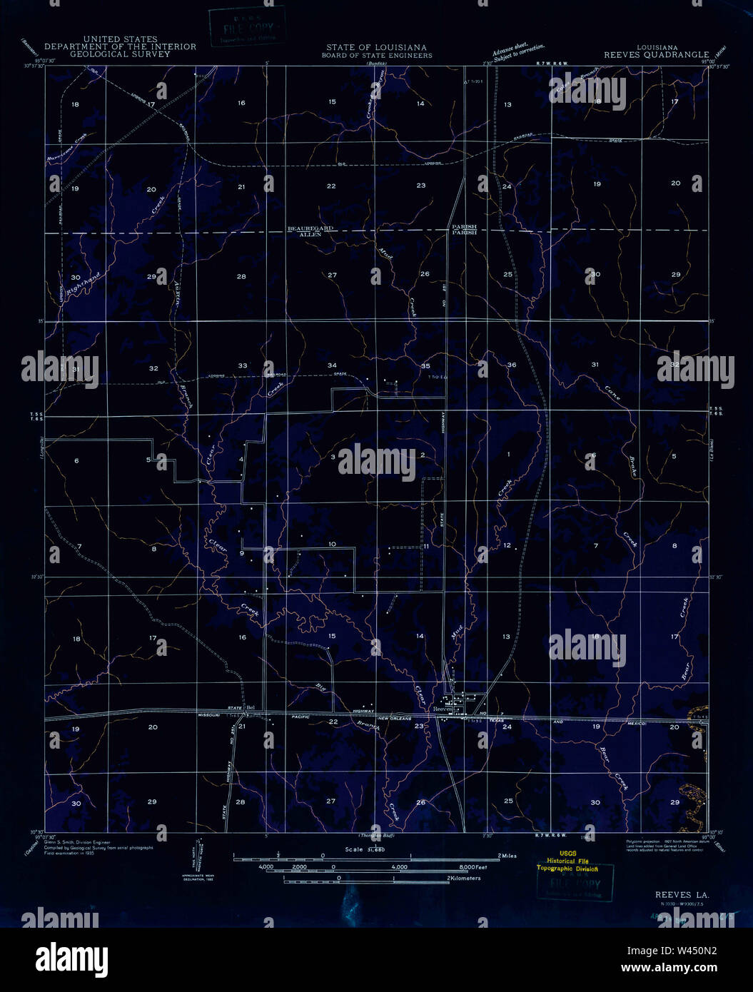 Map of reeves hires stock photography and images Alamy