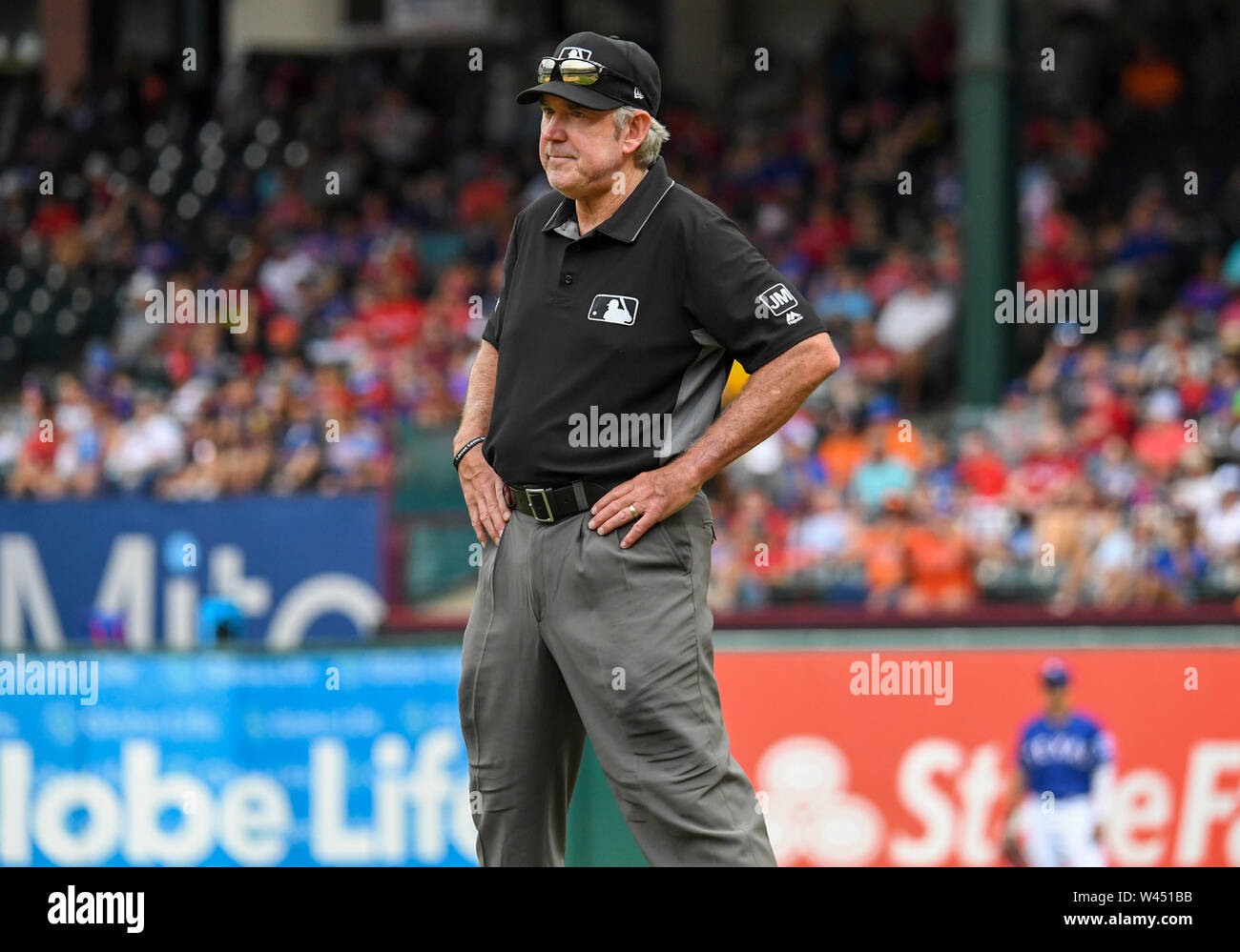 July 14, 2019 MLB umpire Mike Winters 33 during an afternoon MLB game