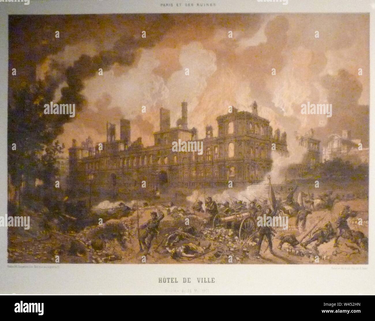 Commune de Paris 24 mai incendie de l