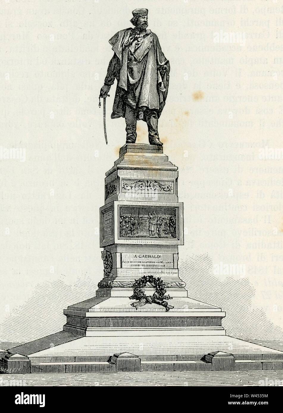 Como monumento a Giuseppe Garibaldi Stock Photo Alamy