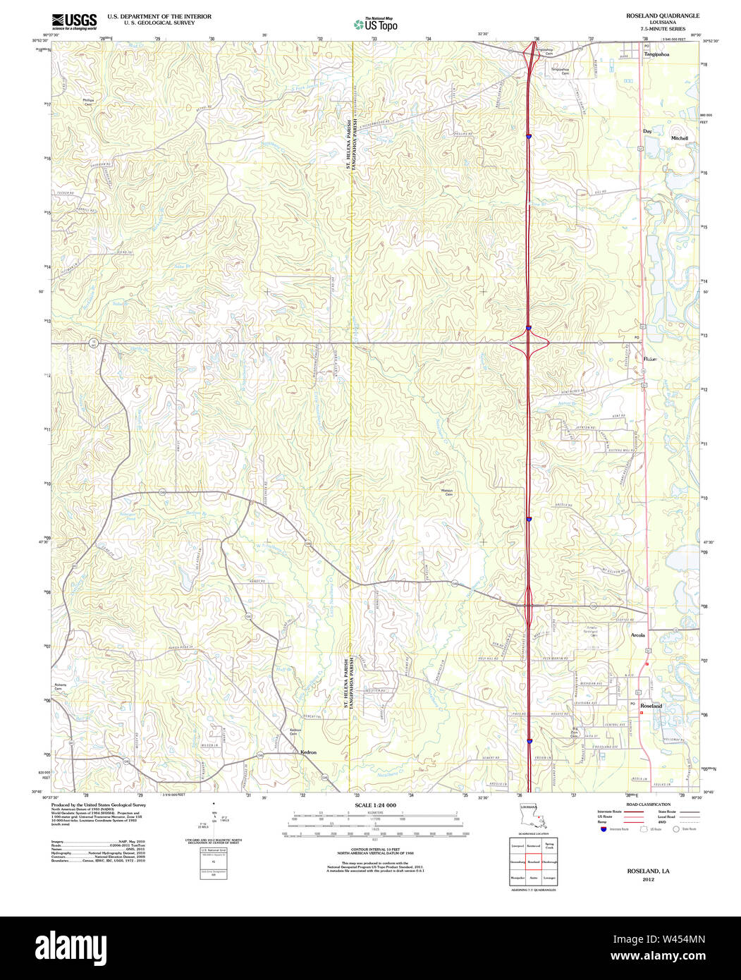 Map of roseland hires stock photography and images Alamy