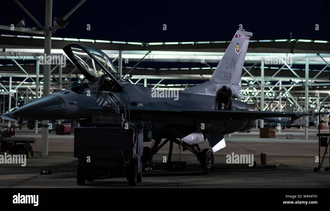 A U.S. Air Force tactical aircraft maintainer assigned to the 20th ...