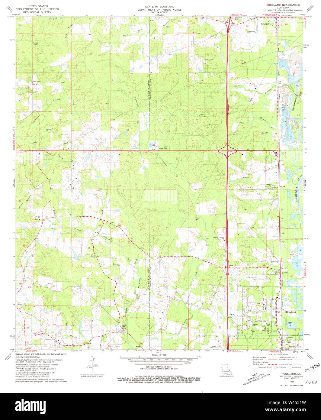 Roseland map hires stock photography and images Alamy