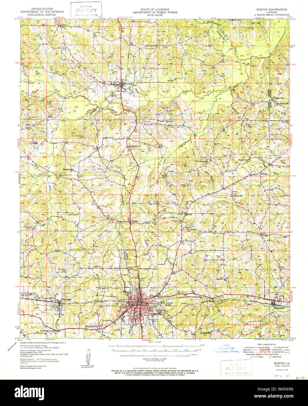 Ruston map hires stock photography and images Alamy