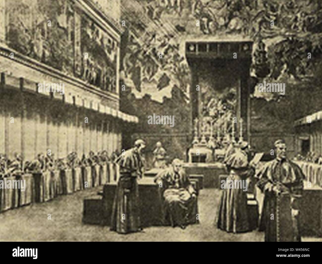 Conclave 1903 scrutin Stock Photo Alamy