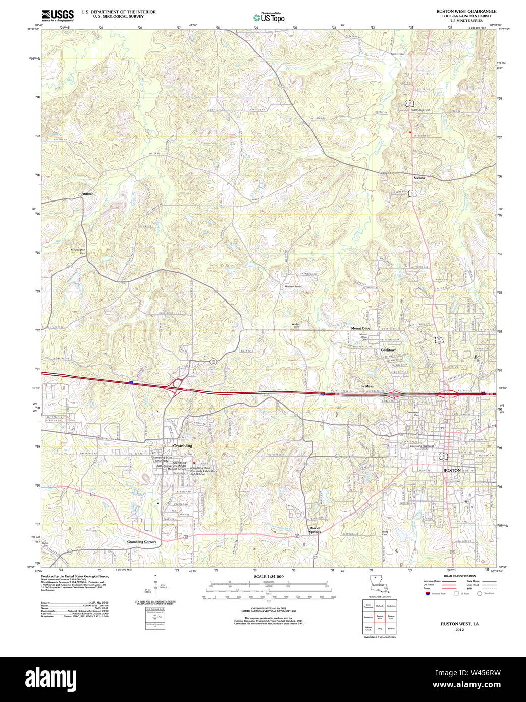 Ruston map hires stock photography and images Alamy