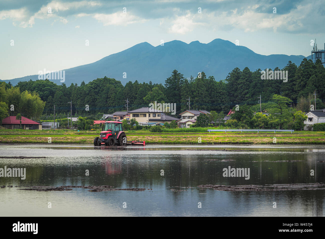 Japan rice planting machine hi-res stock photography and images - Alamy