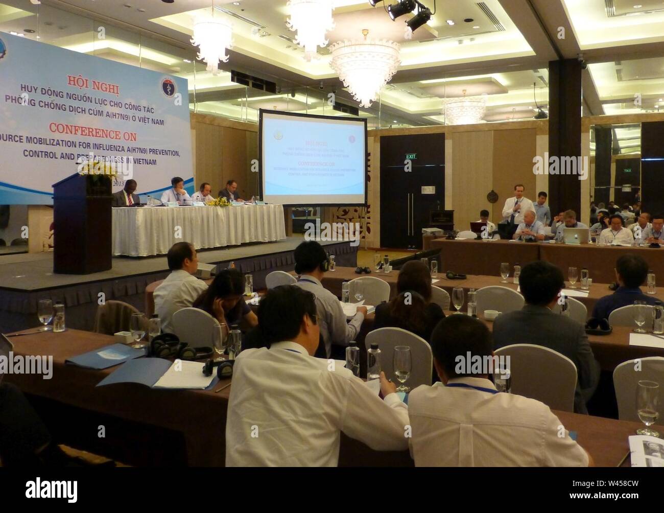 Conference on Resource Mobilization for Influenza A (H7N9) Prevention, Control and Preparedness in Vietnam (8712377459). Stock Photo