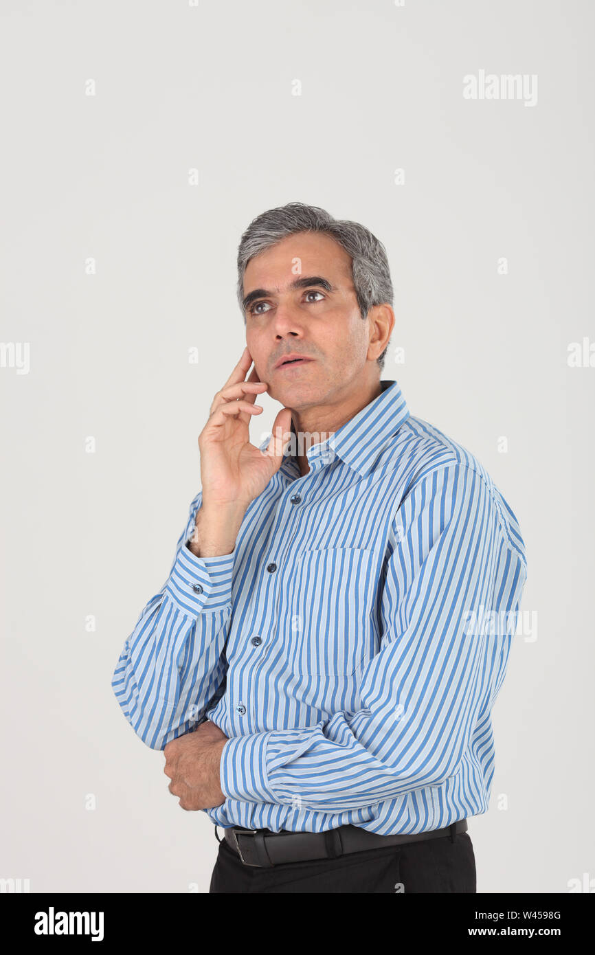 Businessman thinking Stock Photo
