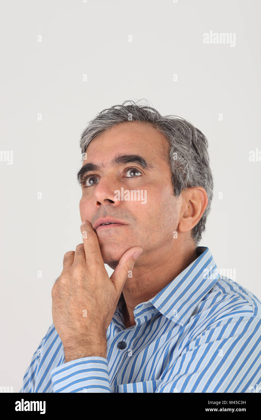 Businessman thinking Stock Photo