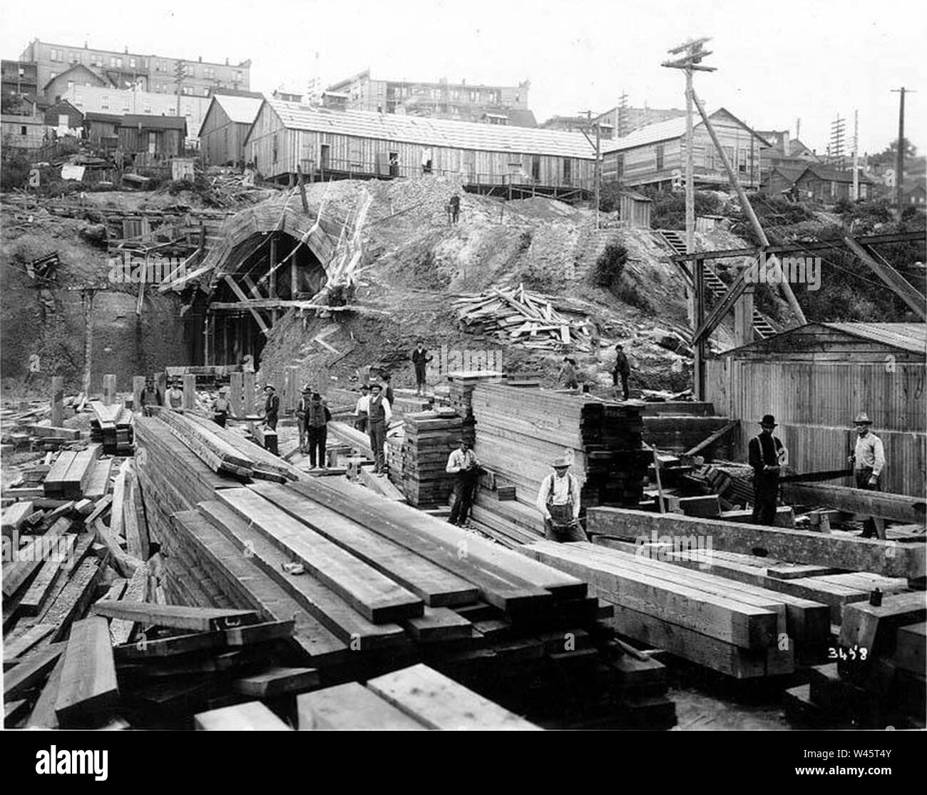 Great northern railway construction hires stock photography and images