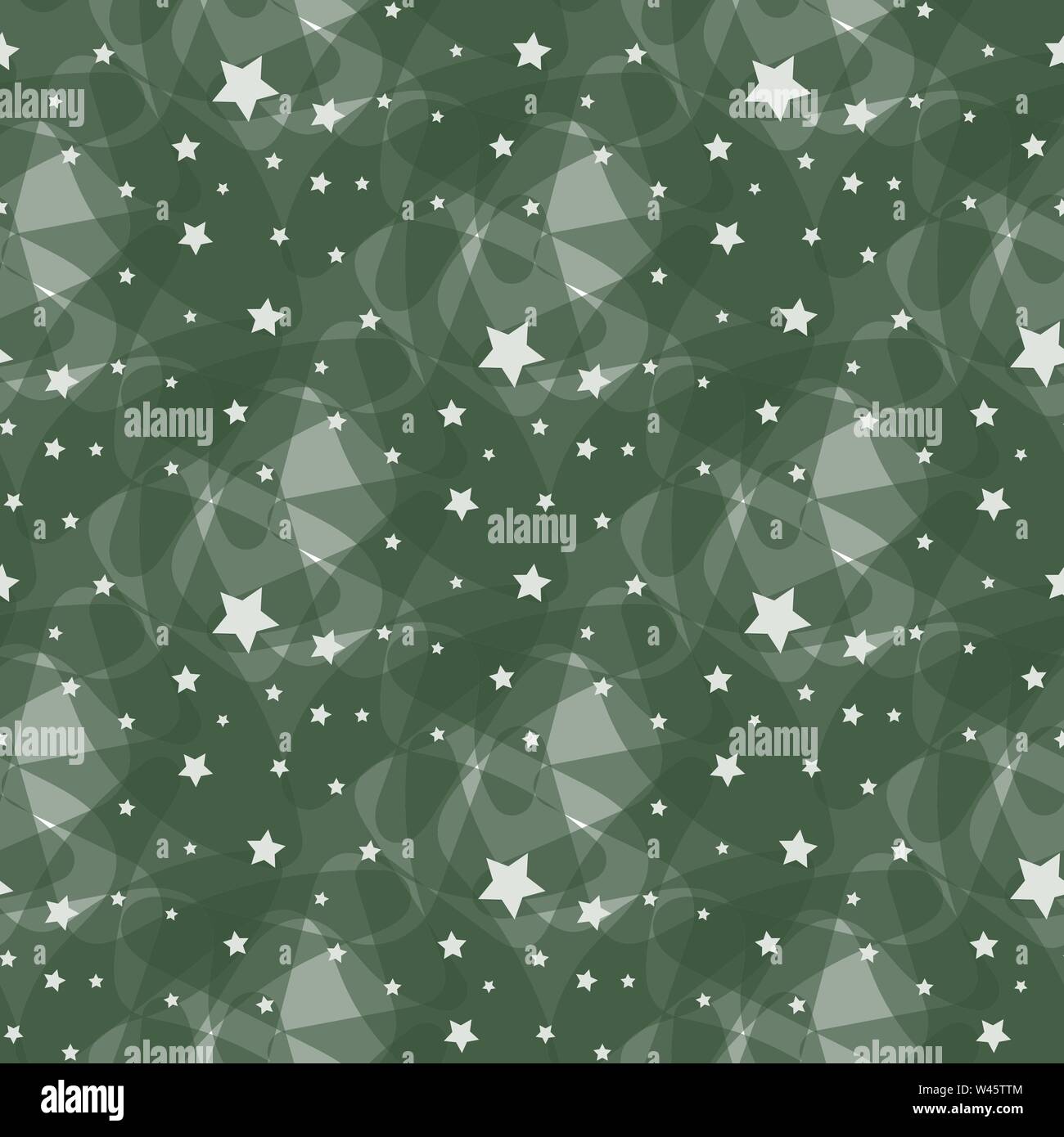 Vector pattern made with white stars over green background eps 10 Stock ...