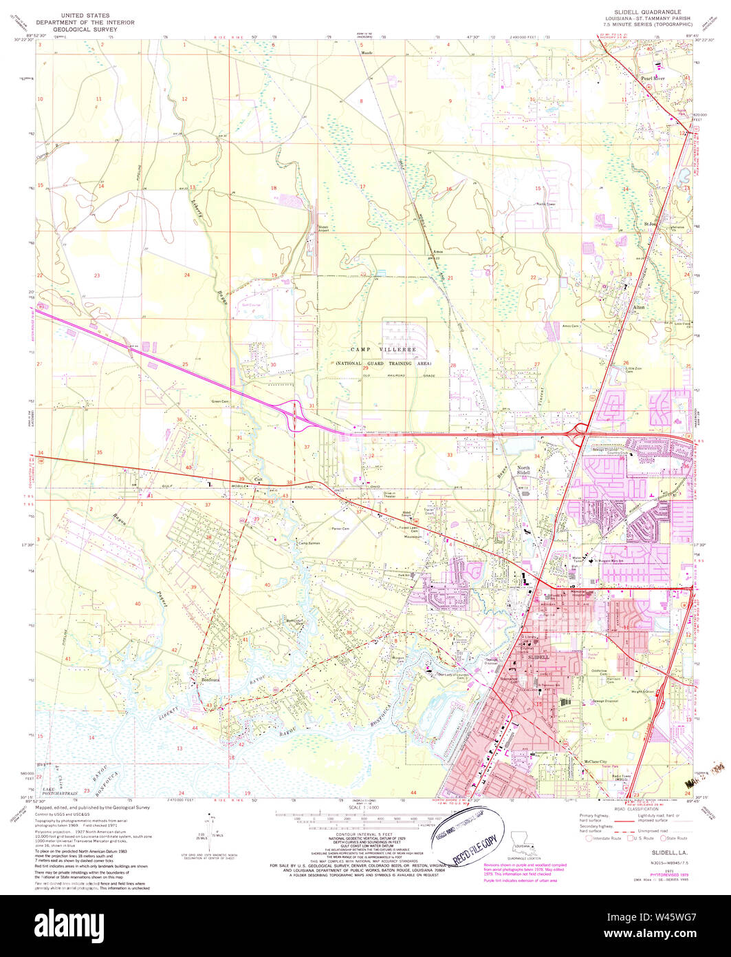 Map of slidell hires stock photography and images Alamy