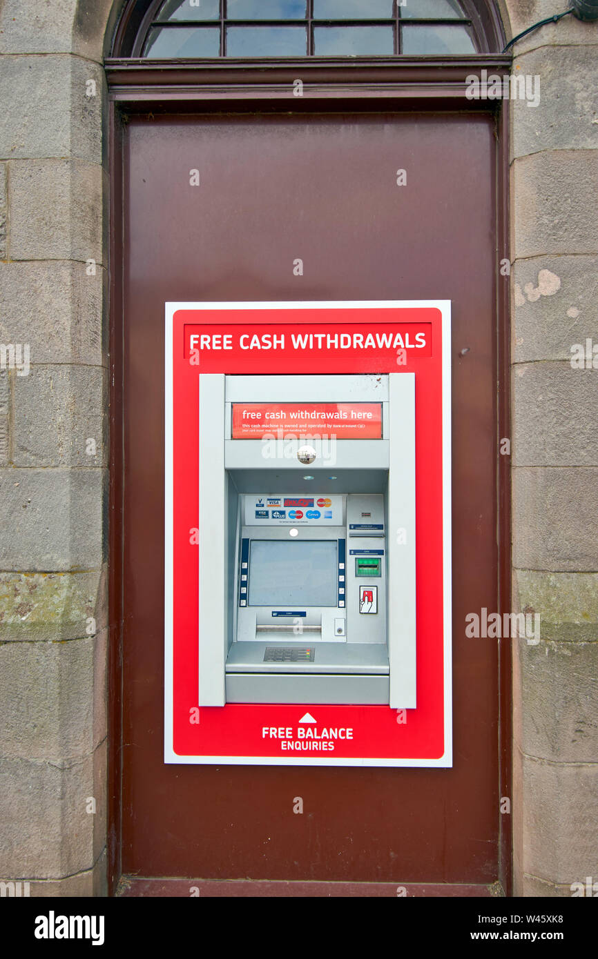 POST OFFICE ATM FREE CASH WITHDRAWALS Stock Photo