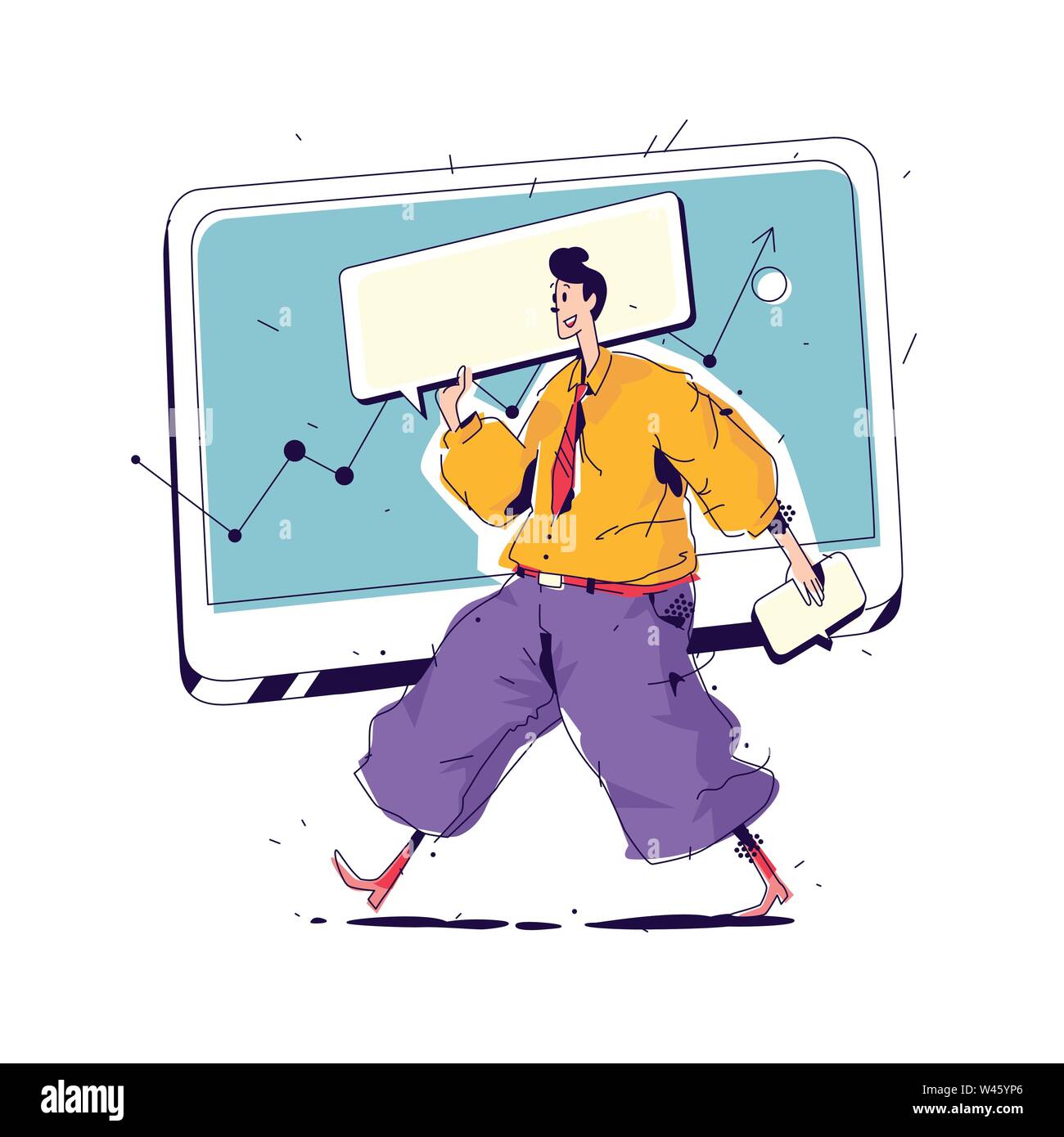 Inbound Vector Man Inbound vector vectors Stock Vector Images - Alamy
