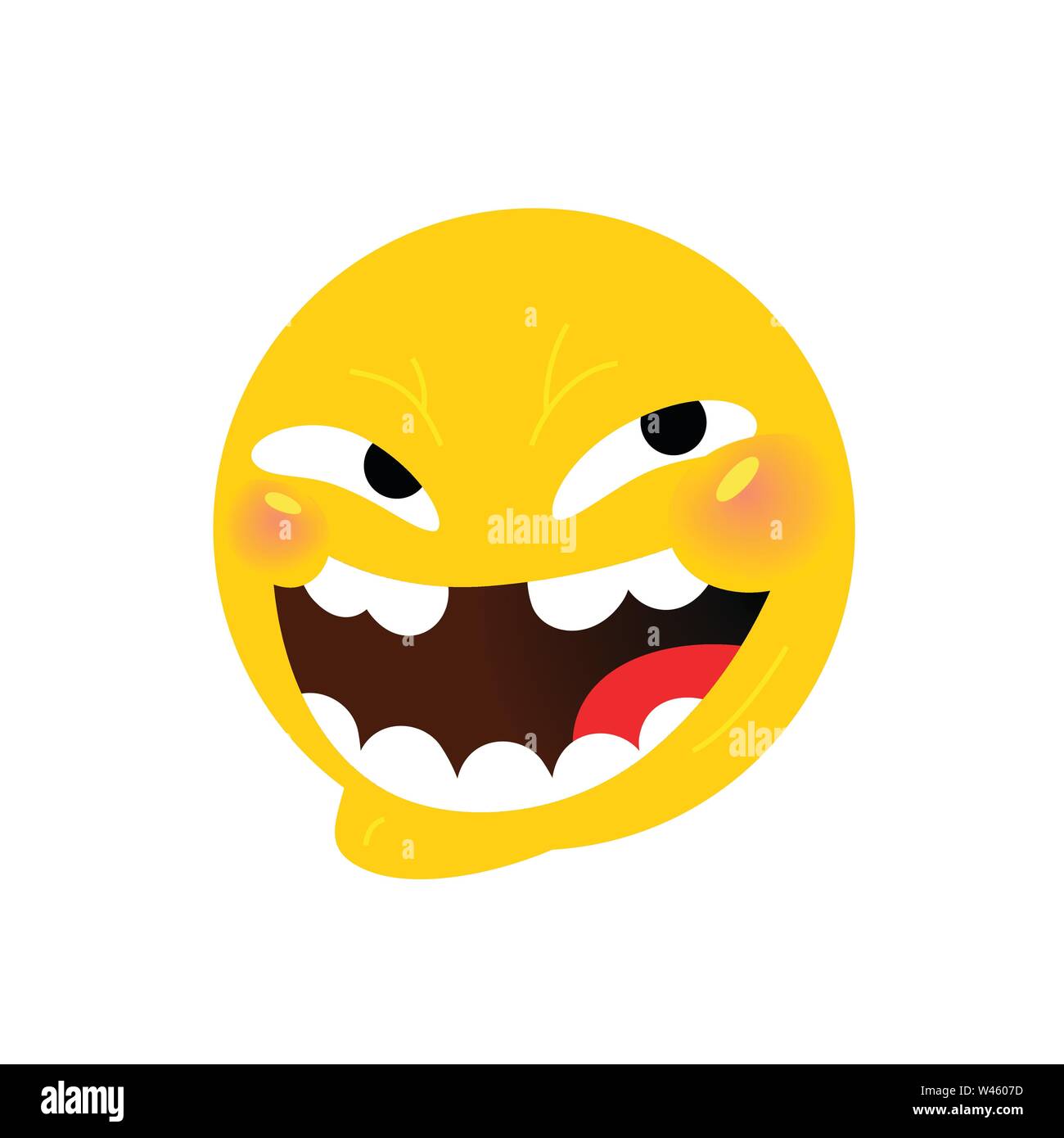 Internet meme trollface design Royalty Free Vector Image