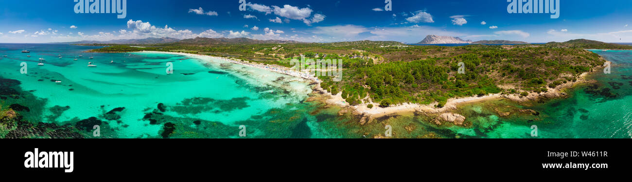 Cala Brandinchi beach near La Impostu beach on Sardinia island, Italy, Europe. Stock Photo