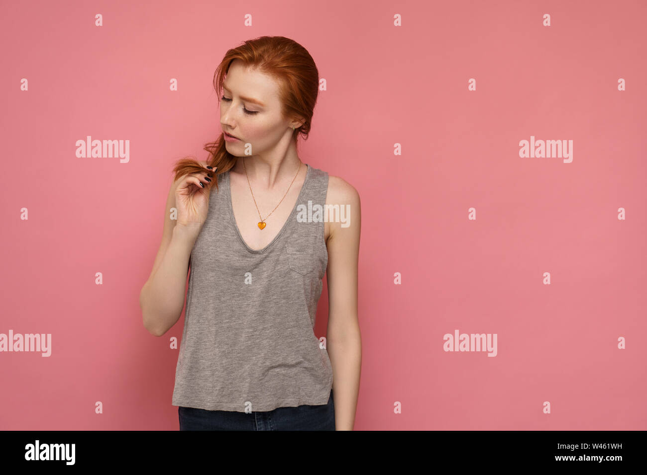 Red Tipped Hair Stock Photos Red Tipped Hair Stock Images Alamy