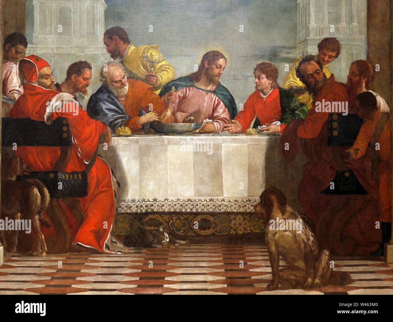 Convito in casa di Levi Veronese Accademia Cat203 n01 Stock Photo - Alamy