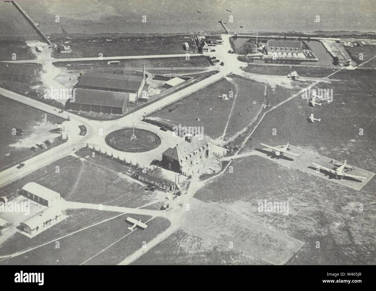 Copenhagen Airport aerial c. 1930. Stock Photo
