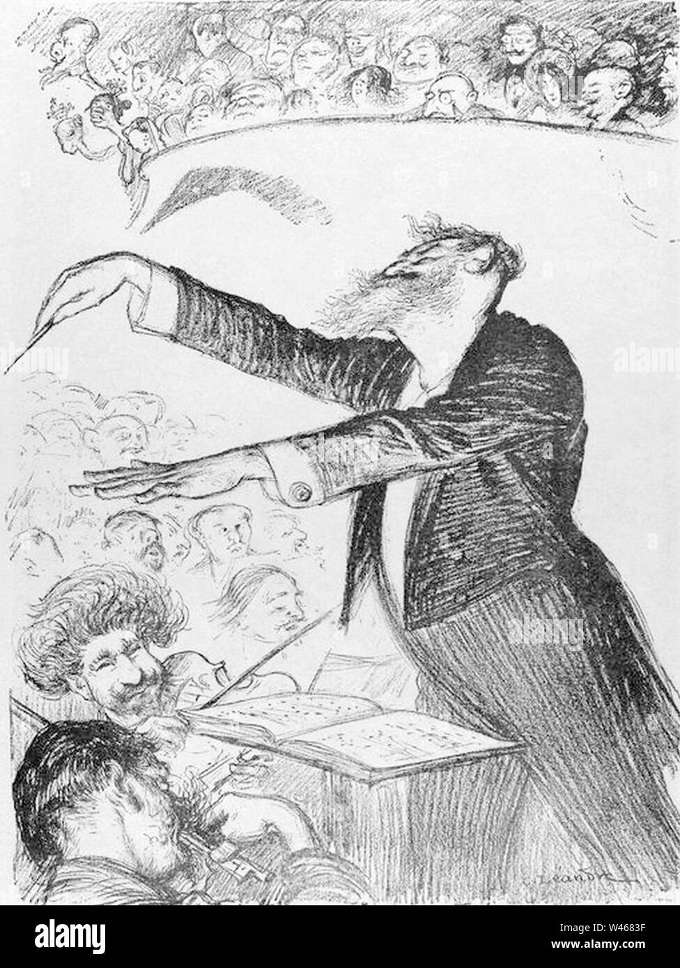 Édouard Colonne by Charles Léandre Stock Photo Alamy