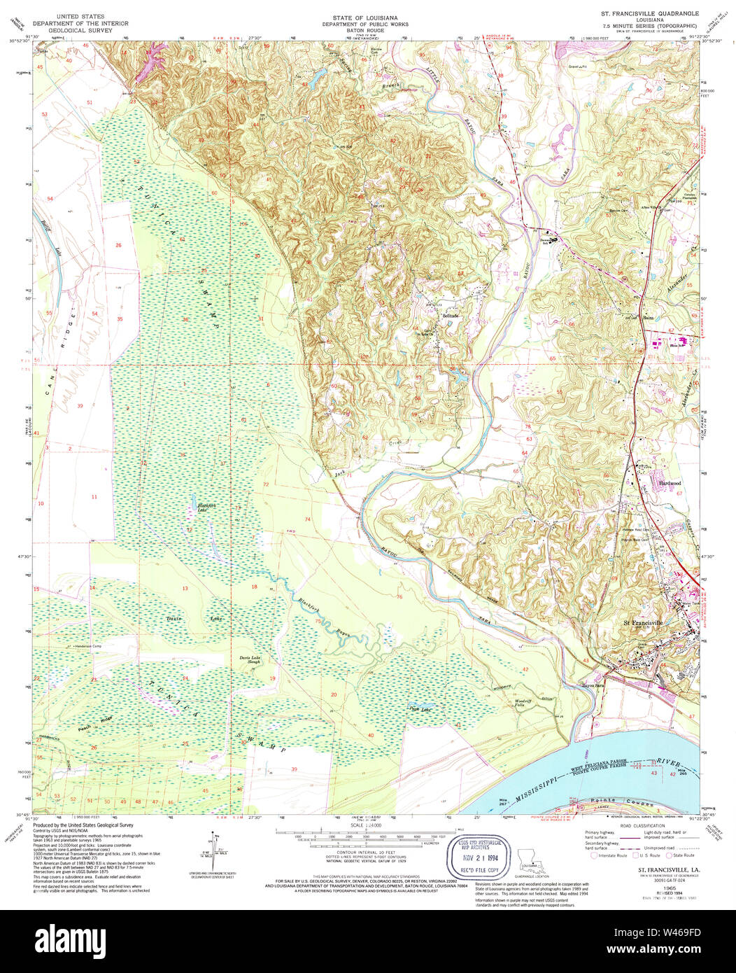 St Francisville La Map Map Of St Francisville Hi-Res Stock Photography And Images - Alamy