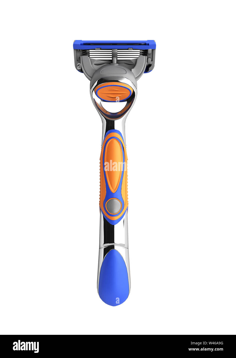Mens razor 3d render on white background no shadow Stock Photo - Alamy