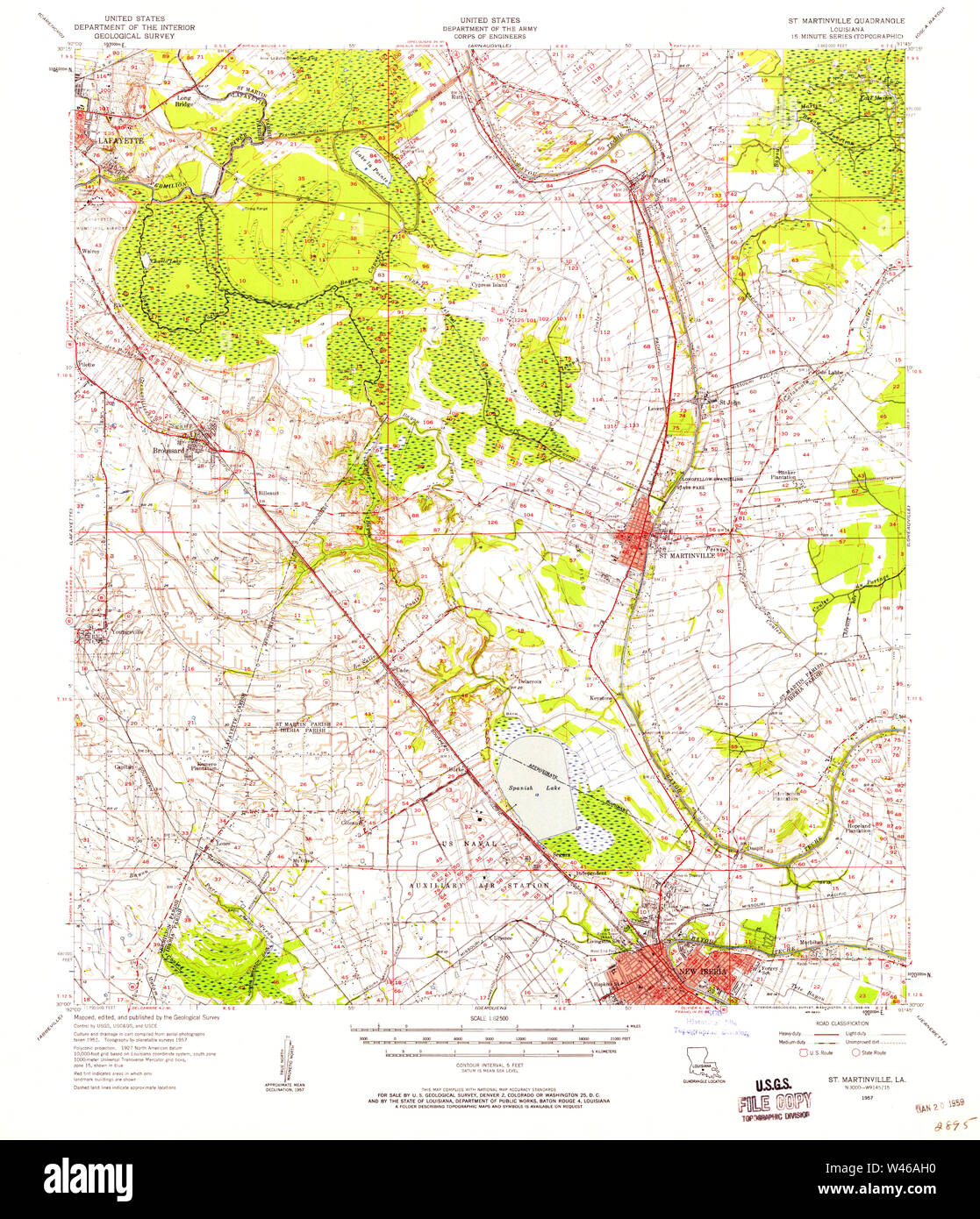 Map of st martinville hi-res stock photography and images - Alamy