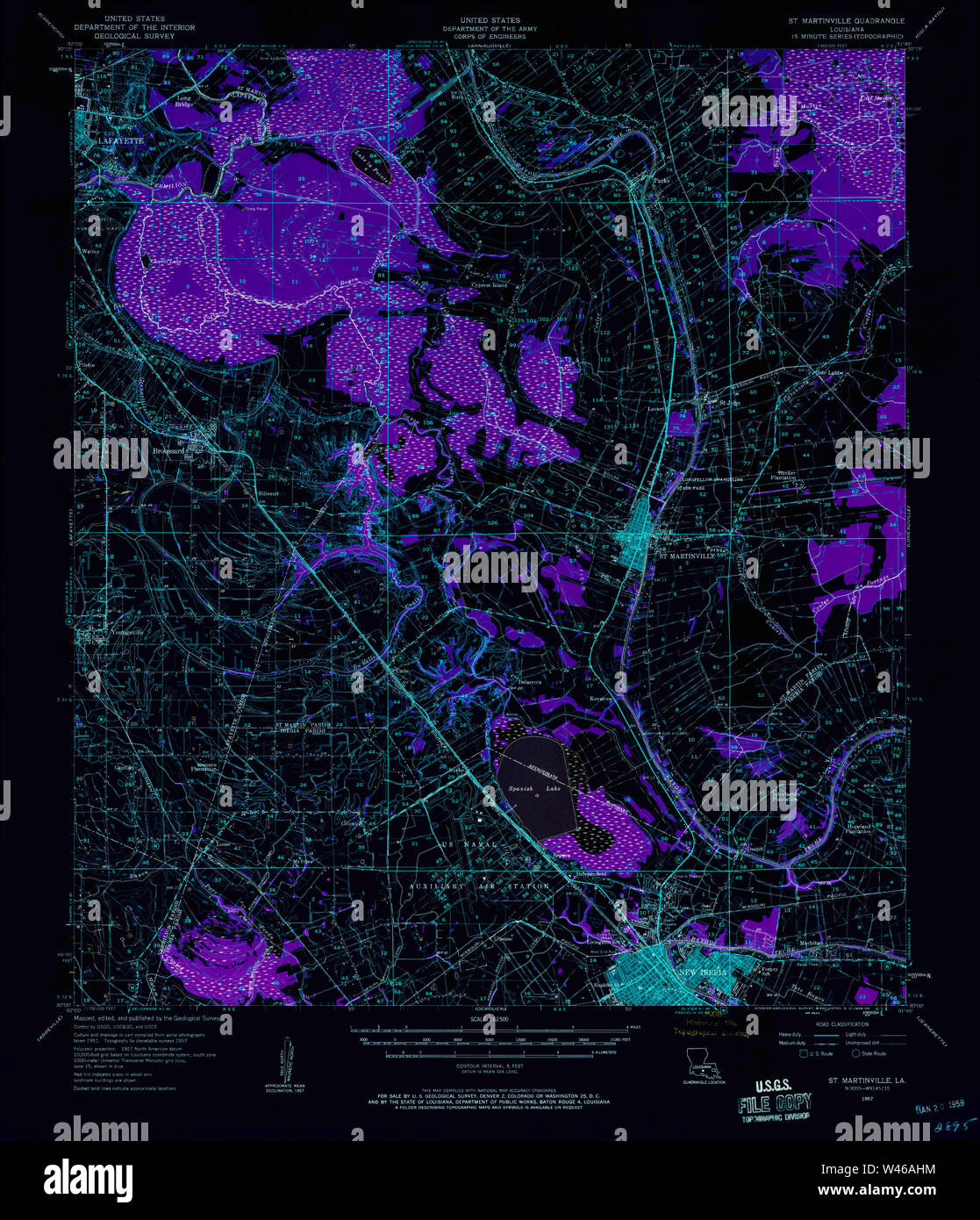 Map Of St Martinville High Resolution Stock Photography and Images Alamy
