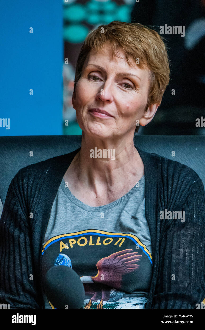 Henham Park, Suffolk, UK. 20 July 2019. British astronaut Helen Sharman - The Dermot O'Leary show for BBC Radio 2 is broadcast from the BBC Introducing stage in the woods. The 2019 Latitude Festival. Credit: Guy Bell/Alamy Live News Credit: Guy Bell/Alamy Live News Credit: Guy Bell/Alamy Live News Credit: Guy Bell/Alamy Live News Stock Photo