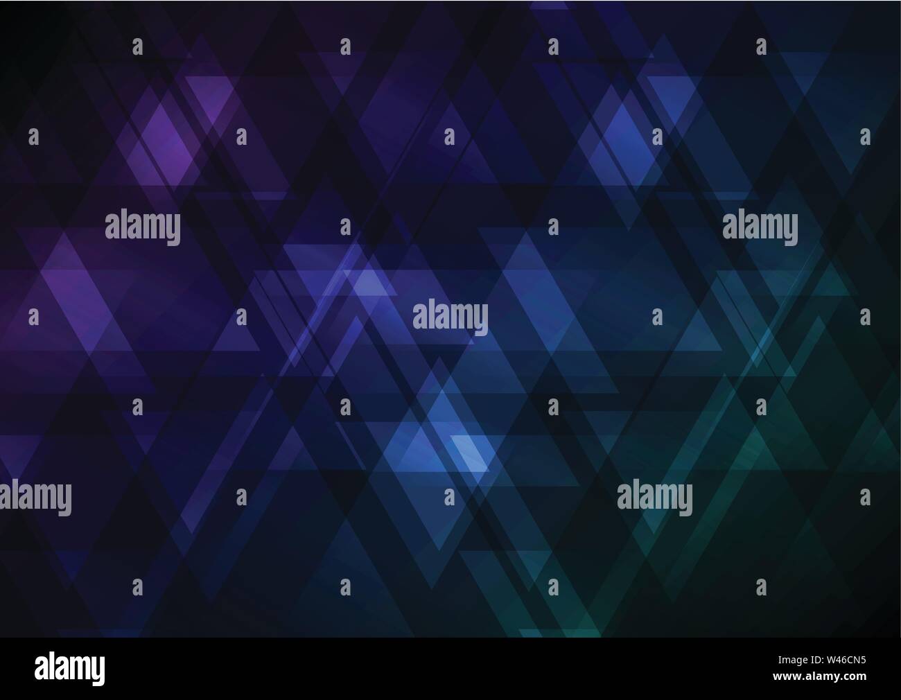 abstract triangle overlap background, geometric soft color template, vector illustration Stock Vector