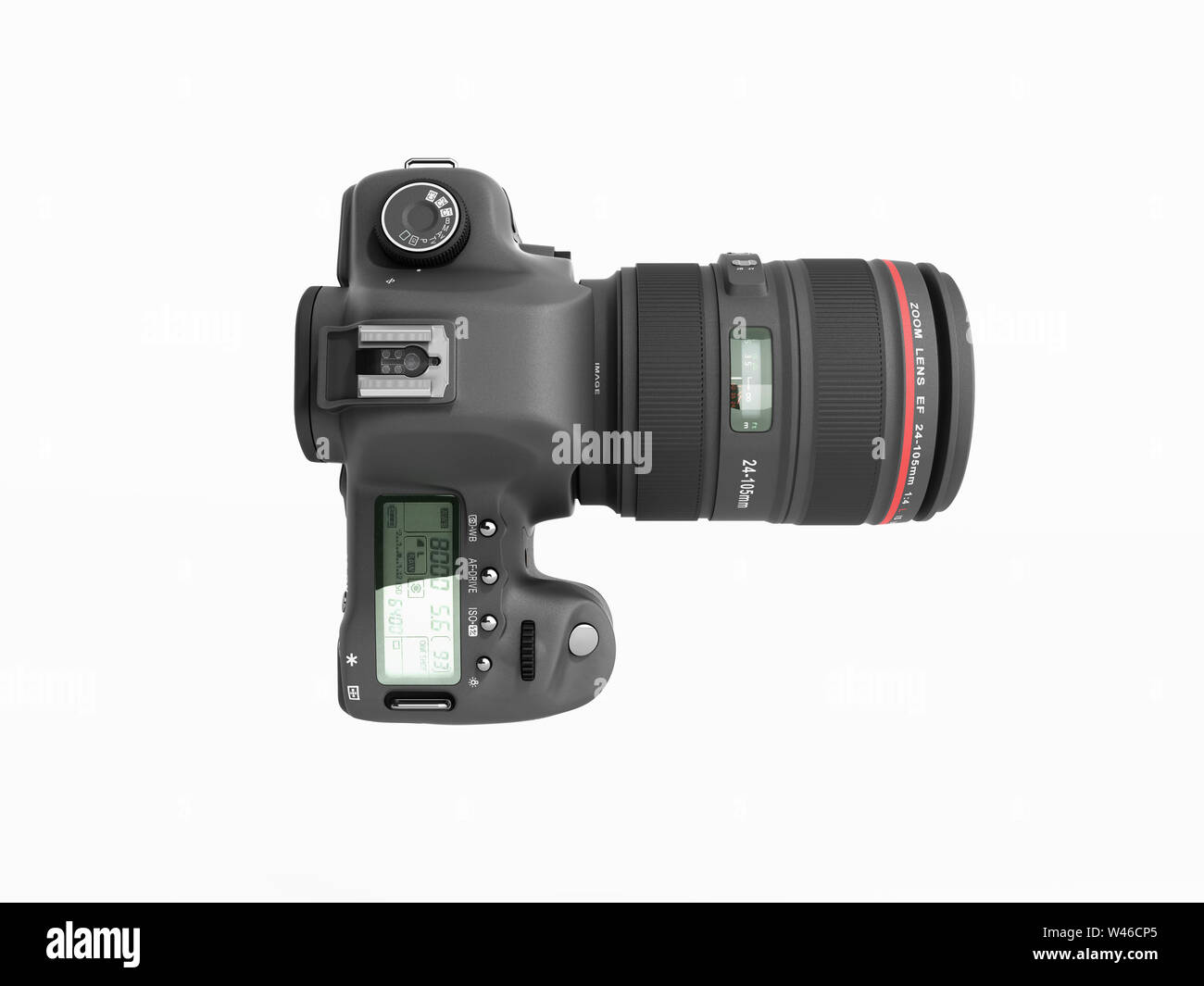 photo camera 3d render on white background Stock Photo - Alamy