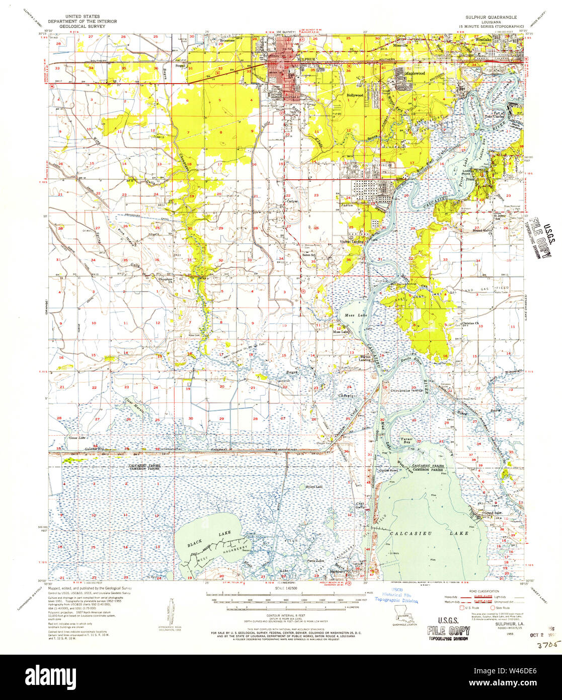 Sulphur louisiana map hires stock photography and images Alamy