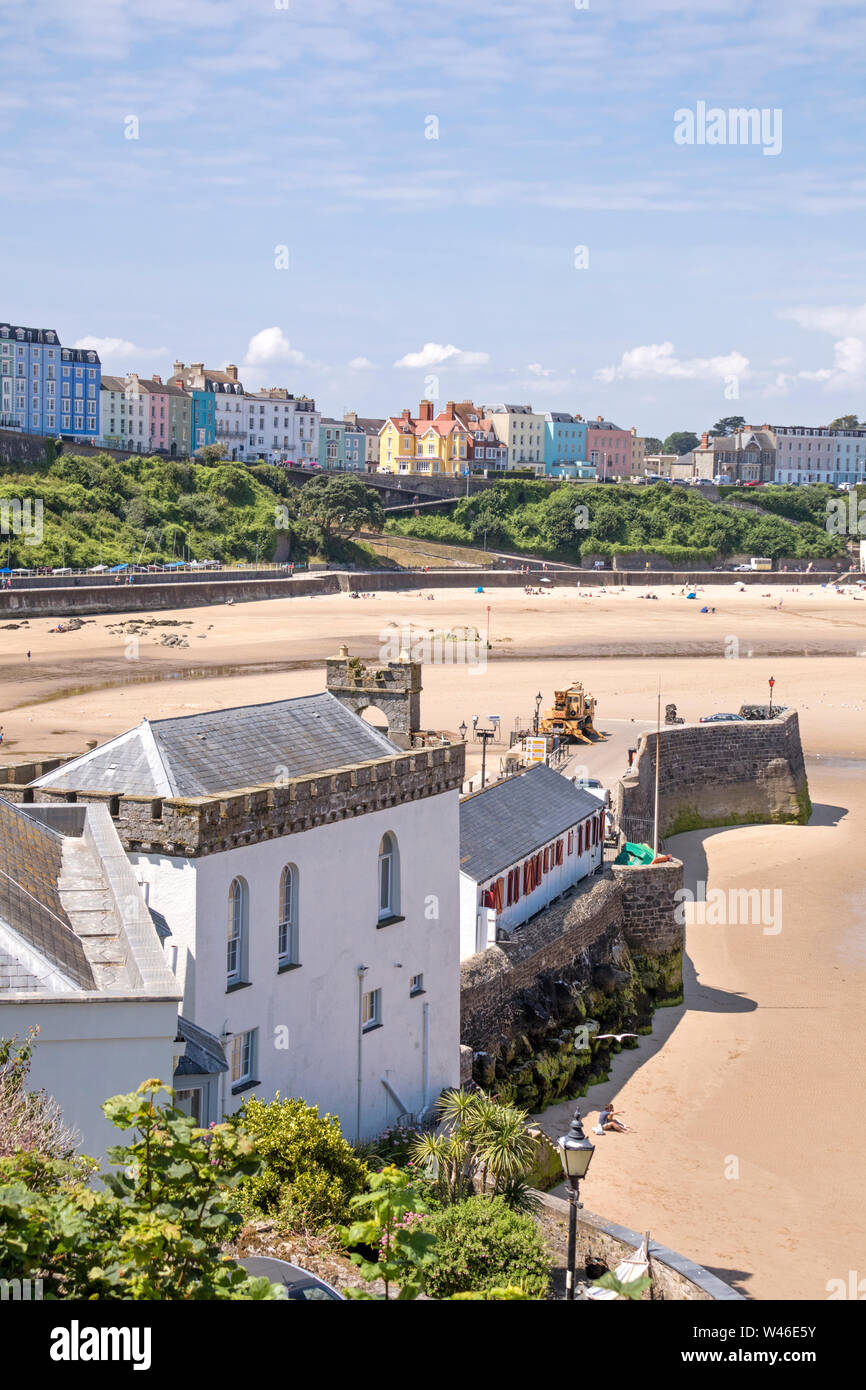 The Welsh coastal town of Tenby, Pembrokeshire, Wales, UK Stock Photo