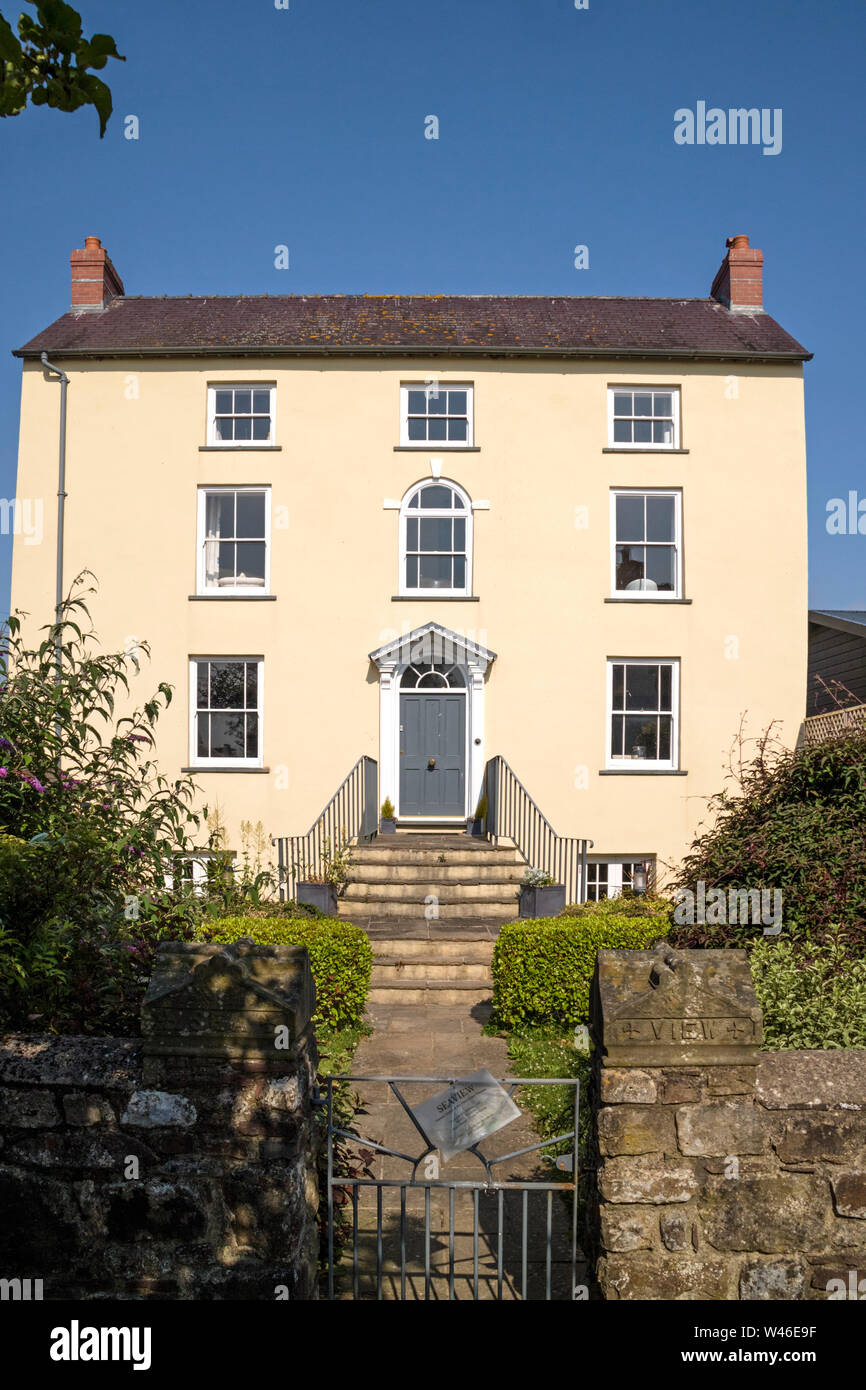 Seaview the former home of Dylan Thomas, Laugharne, Carmarthenshire, Wales, UK Stock Photo