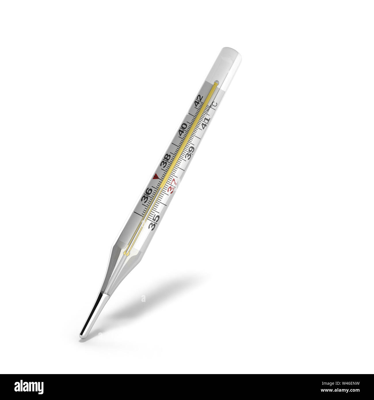mercury thermometer 3d render on white background Stock Photo Alamy