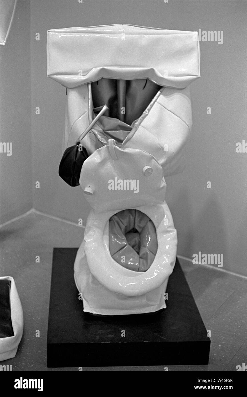 Claes Oldenburg 'Soft Toilet 1966' Museum of Modern Art New York 1969 1960s USA US HOMER SYKES Stock Photo