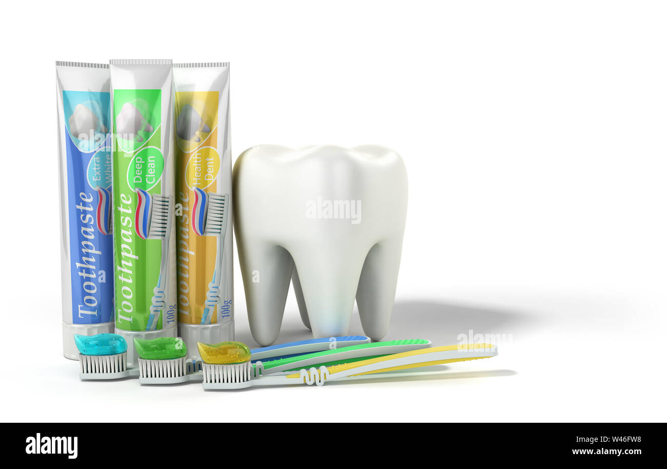 modern concept of the design of a tube of toothpaste toothpaste tubes