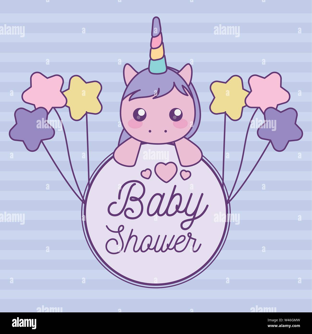 baby shower card with head of cute unicorn vector illustration design Stock  Vector Image & Art - Alamy