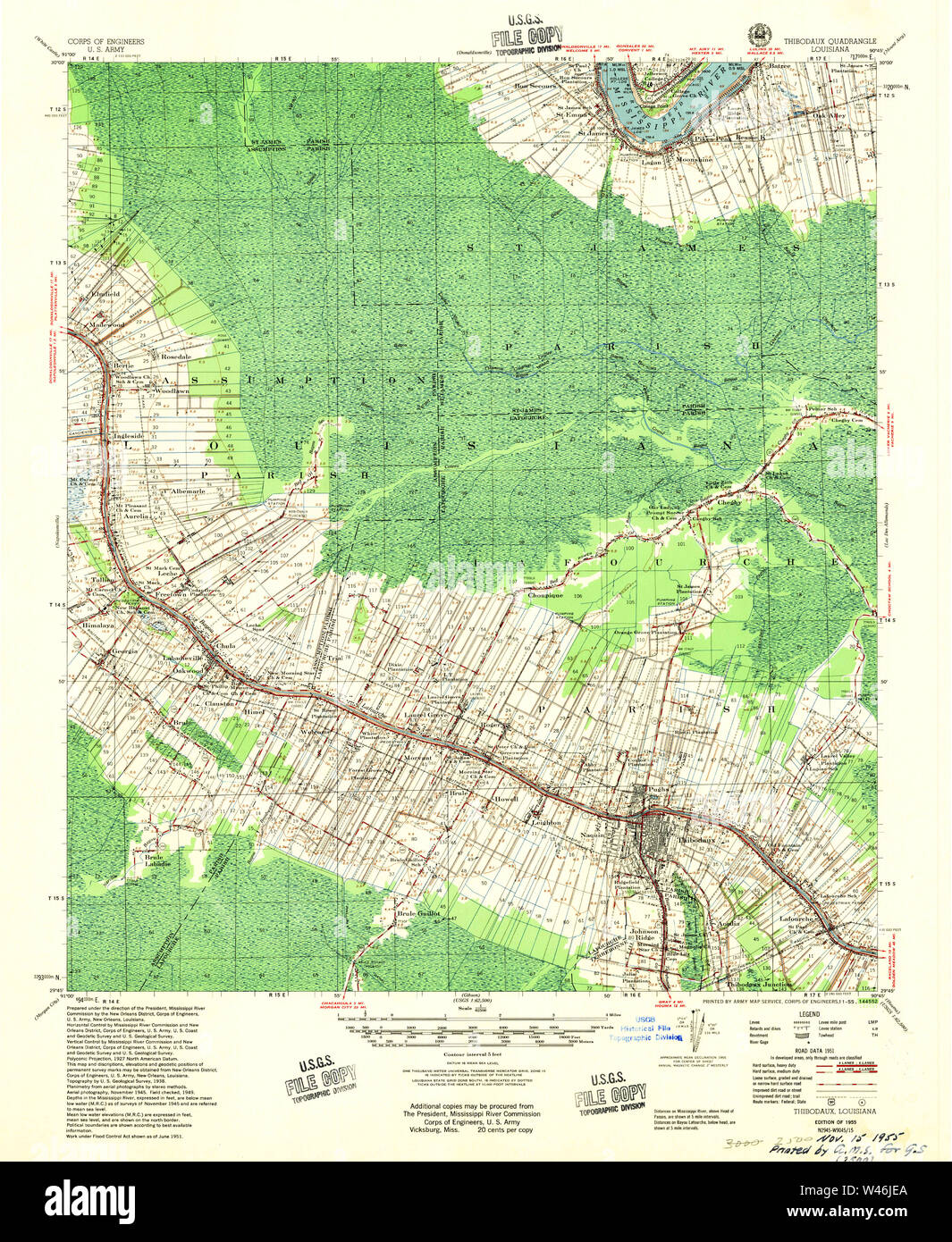 Thibodaux louisiana map hires stock photography and images Alamy