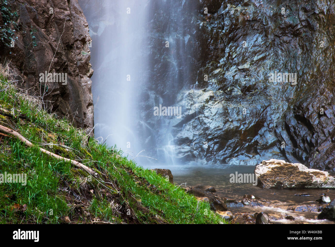 The landscape of the alpine peaks, its lakes and sports that you can practice in total relaxation immersed in the beauty of the same places, heritage Stock Photo
