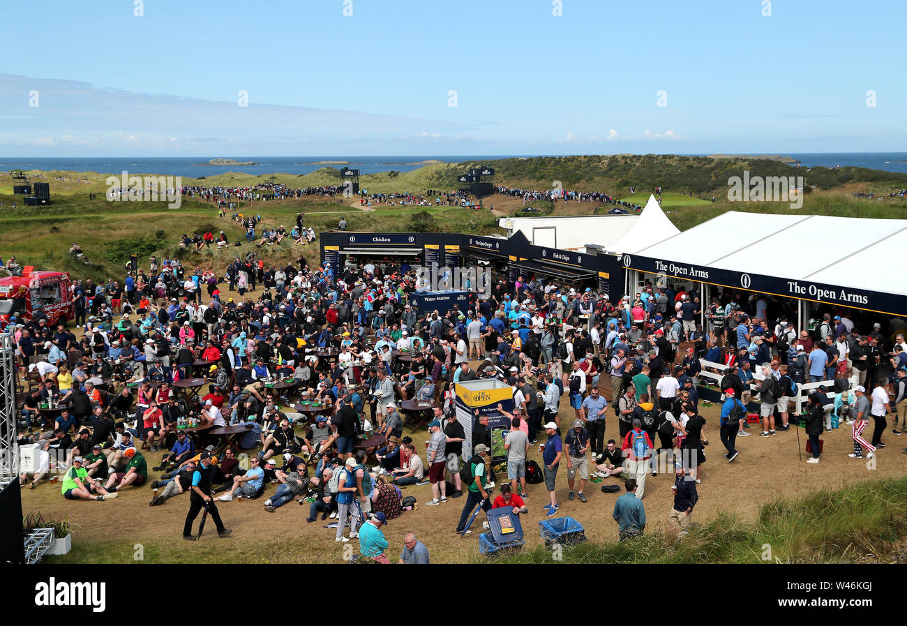 General View Of The Fan Zone By The 4th Green During Day Three Of The 