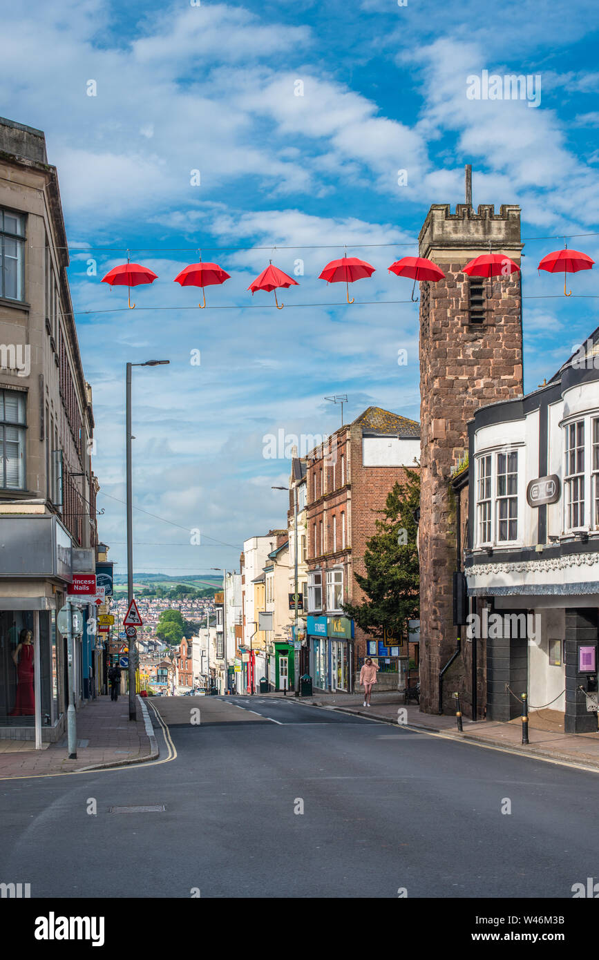 St Olaves church on Fore Street in Exeter town centre in Devon, England,  UK Stock Photo