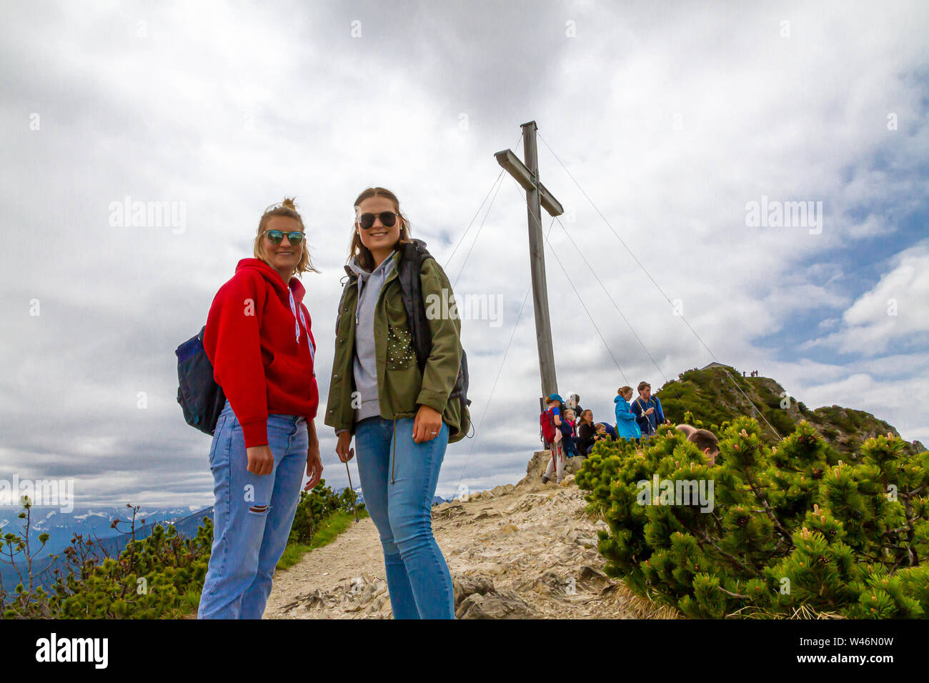 Mountain Herzogstand, Bavaria, Germany Stock Photo