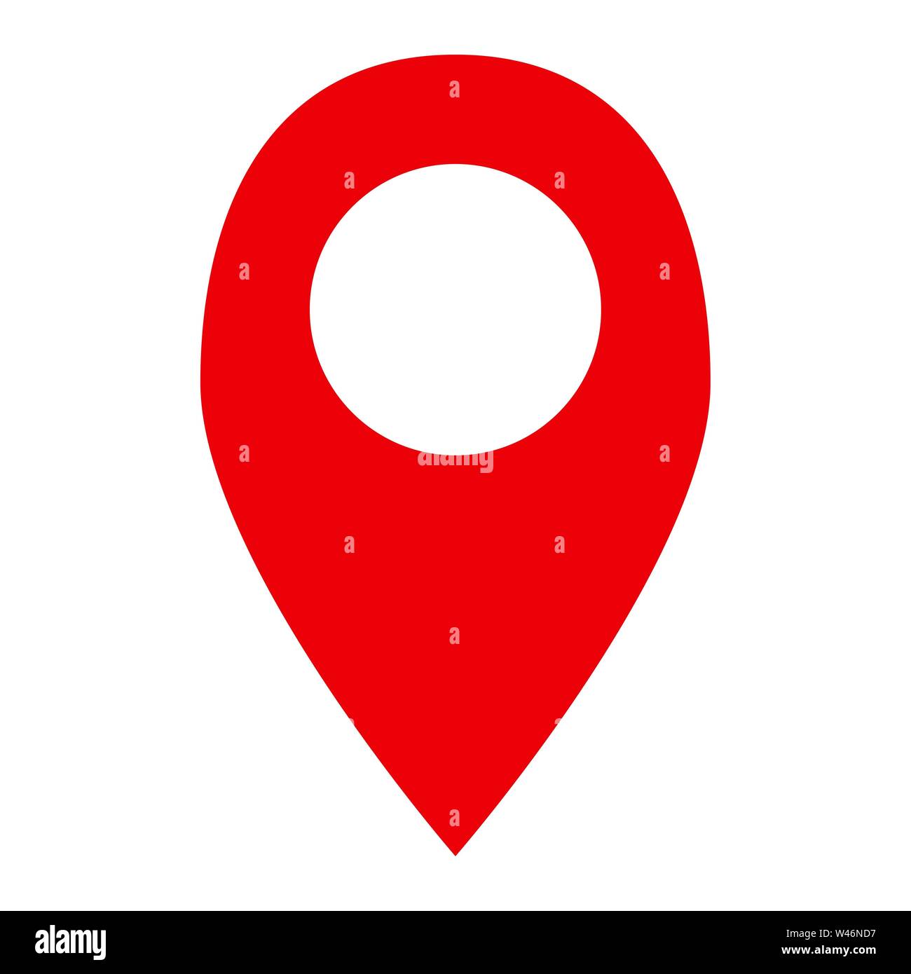 location pin map icon or logo illustration. Perfect use for website, pattern, design, etc. Stock Photo