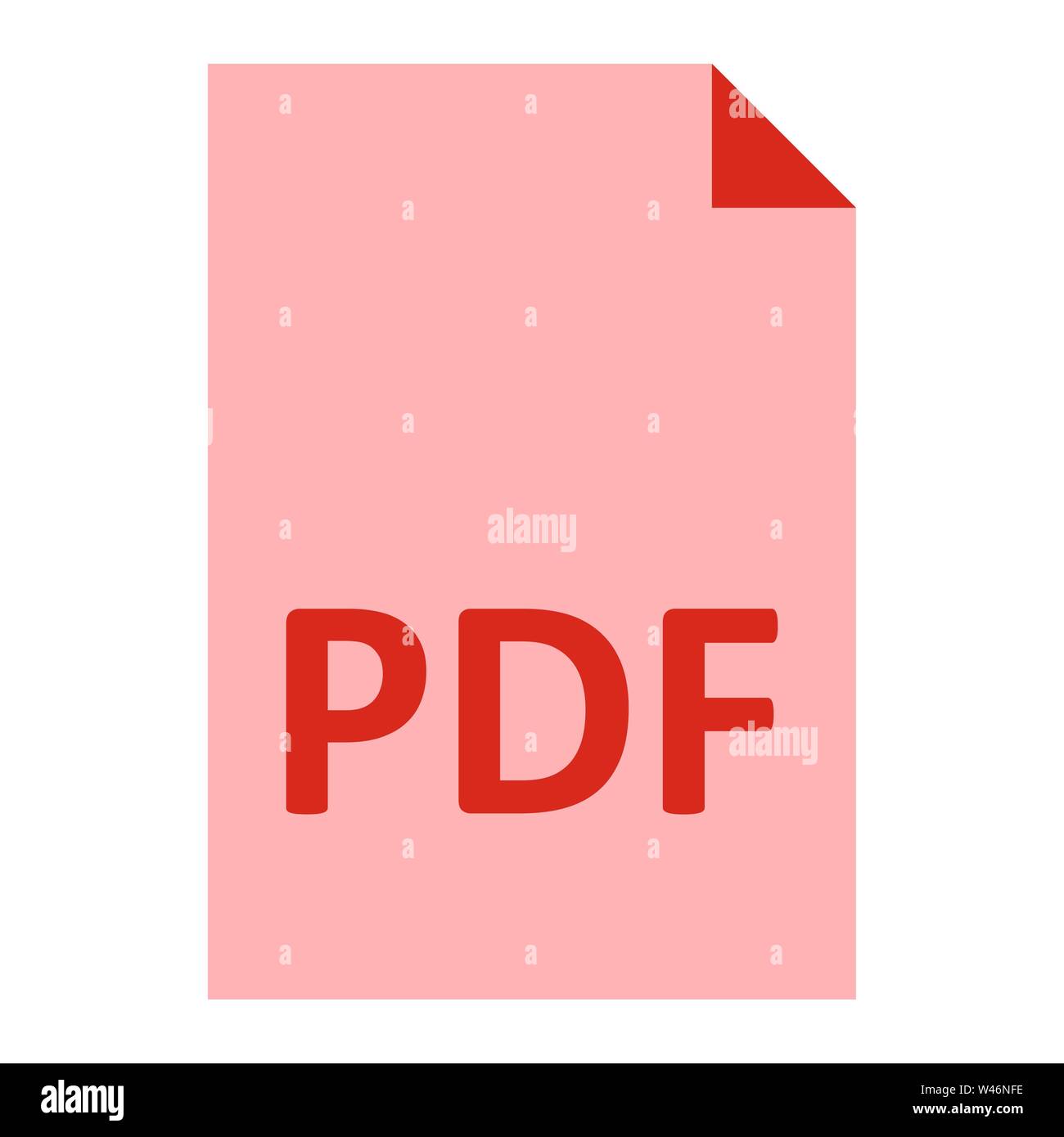 pdf format document icon or logo illustration. Perfect use for website ...