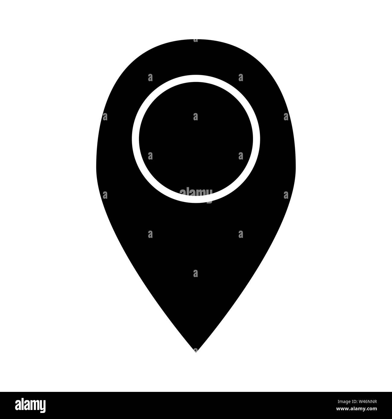 location pin map icon or logo illustration. Perfect use for website
