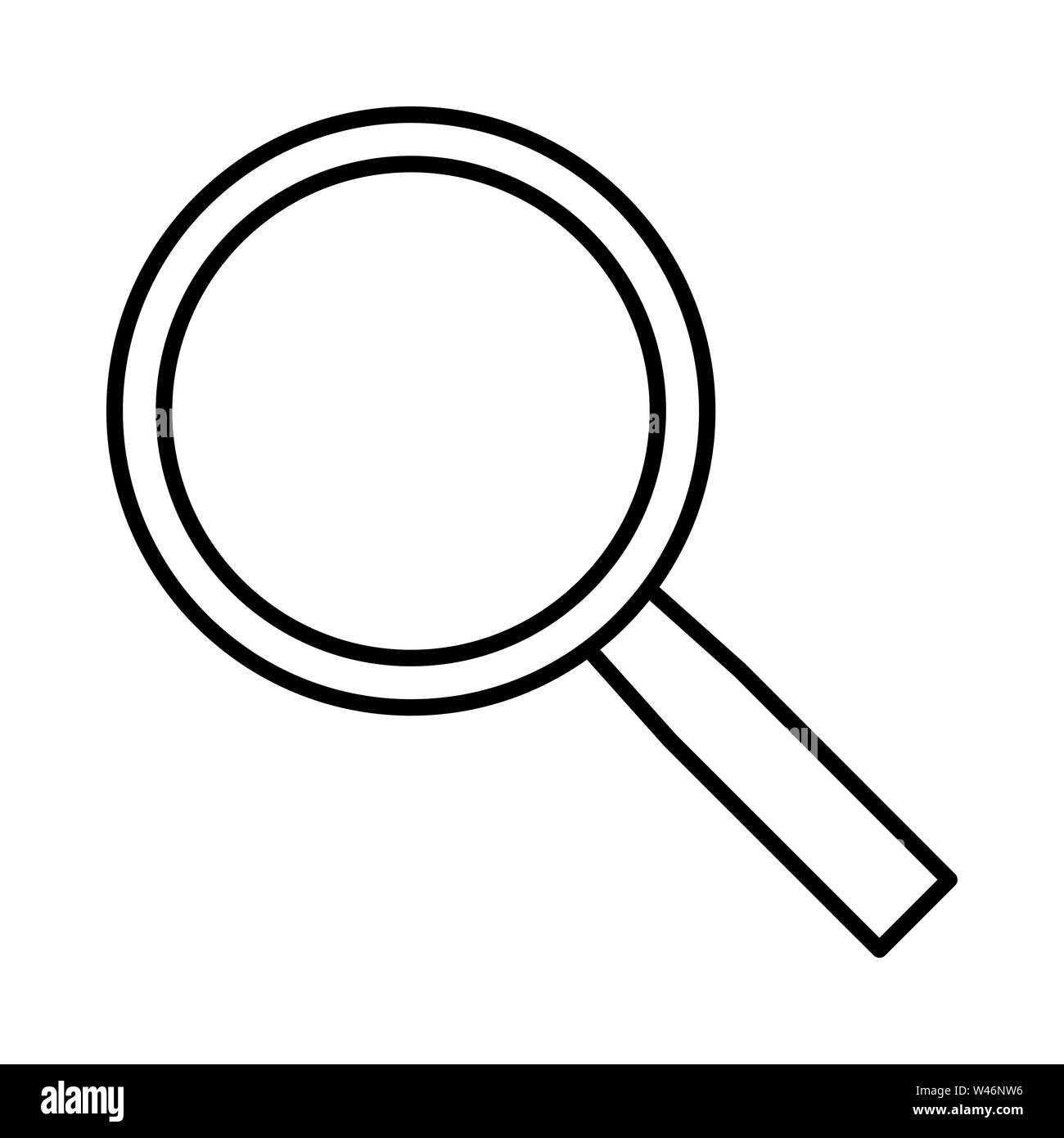 search find lupa icon or logo illustration. Flat vector sign